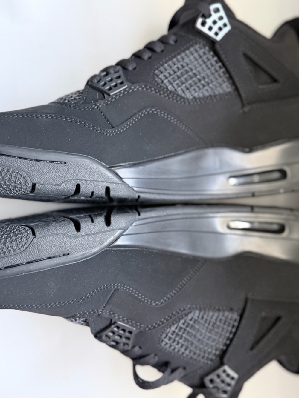 Jordan Retro 4 All-Black Men's Sneakers - Picture 5 of 6